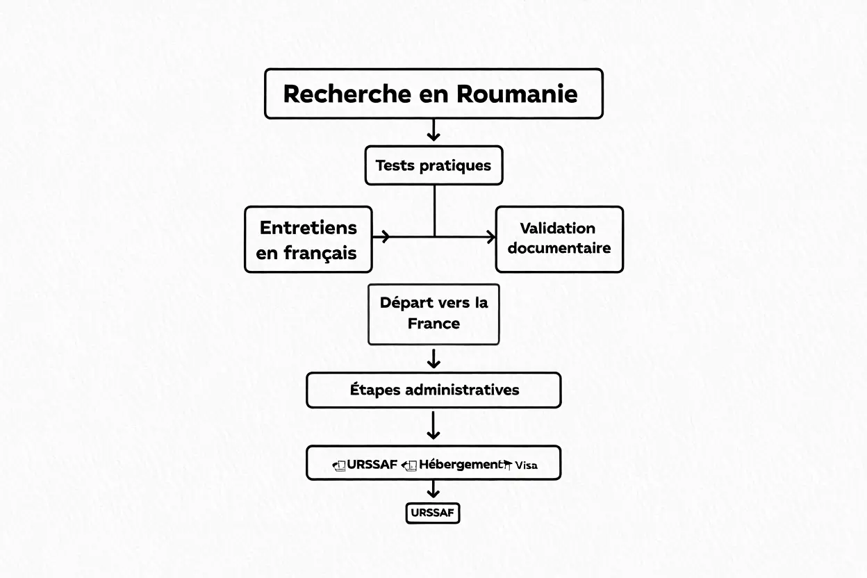 Processus de recrutement intérim Roumanie