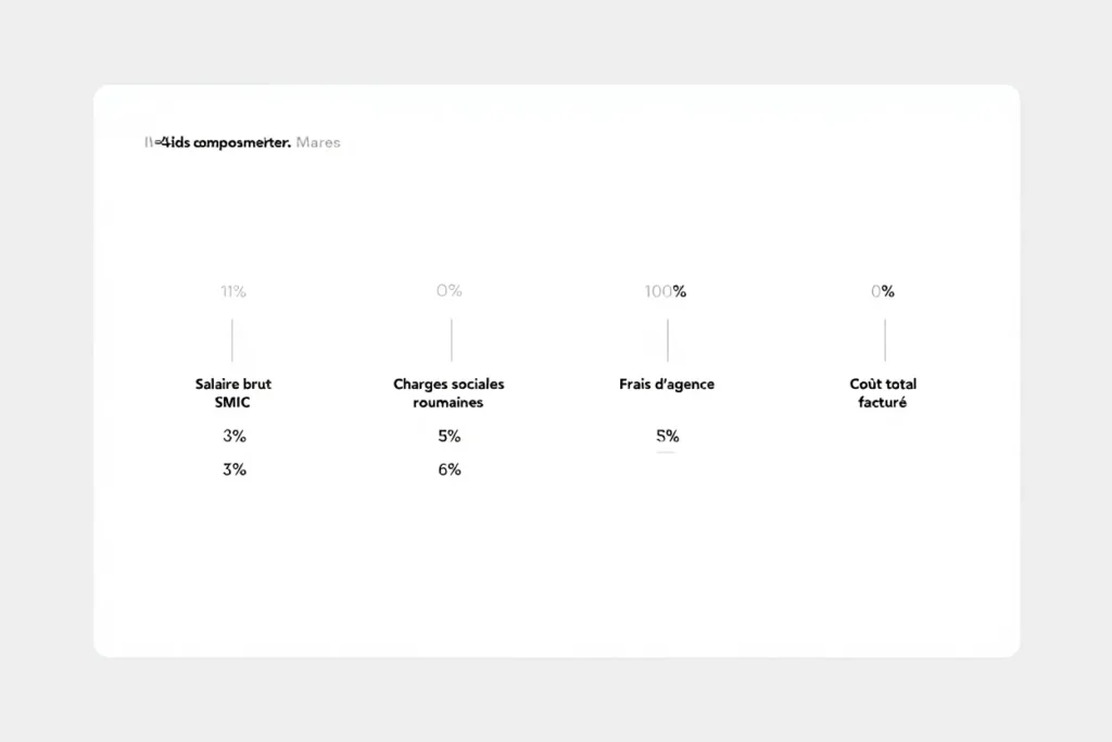 Composition du tarif horaire intérim roumain