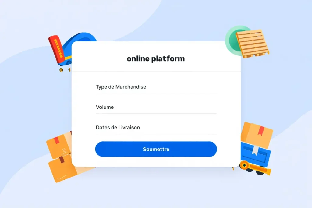 Interface devis transport en ligne