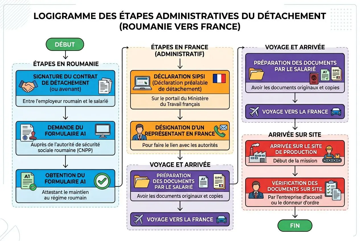 Processus légal du détachement